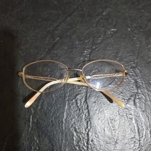 Laura Ashley Marielle Winter Glow Eyeglasses Frames Gold Womens 3580